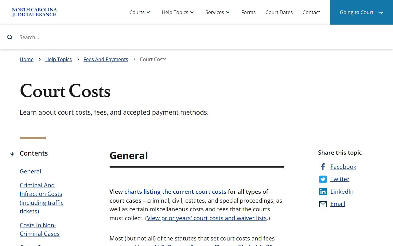 Warren County court records court costs and payment guidance