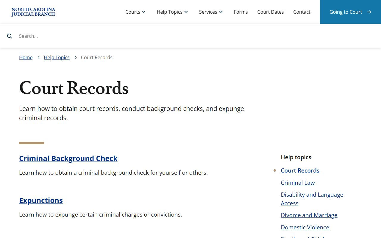 Warren County court records North Carolina court records help topic