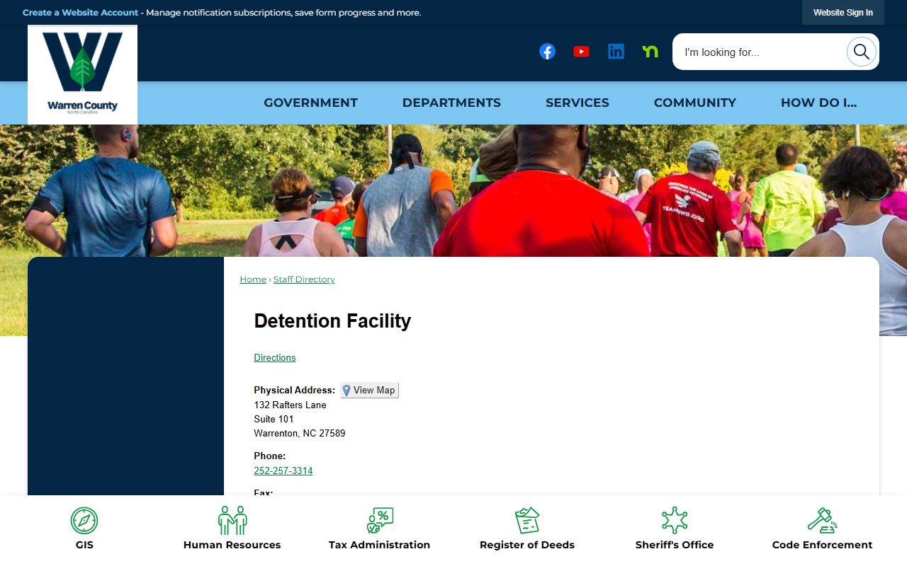 Warren County inmate records detention facility directory
