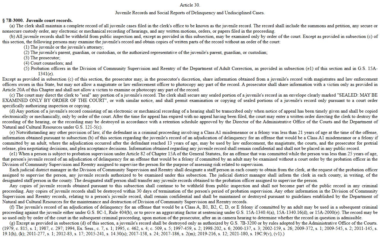 Warren County probate records juvenile confidentiality statute